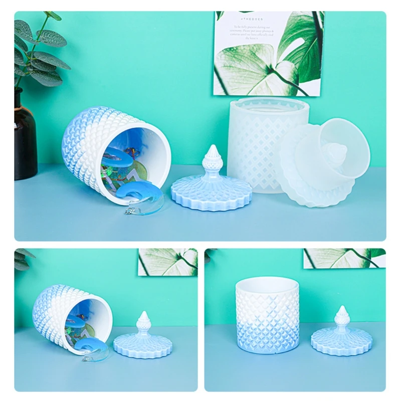 

H8WF Римский ящик для хранения, контейнер, формы для смолы, силиконовая форма для «сделай сам», эпоксидная смола, держатель для безделушки, дом...