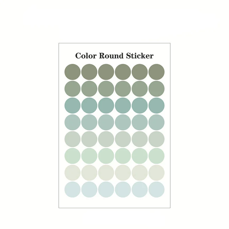 Ins Morandi Color Round Dot Labels Card Photo Envelope Sealing Stickers Notebook Stationery Diy Earth Decorative Sticker | Канцтовары