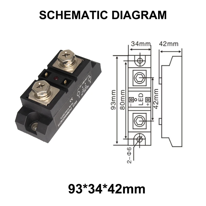 Industrial solid state relay Photo isolation DC-AC AC-AC 200A 300A 400A Built-in RC Low power consumption SSR relays | Обустройство