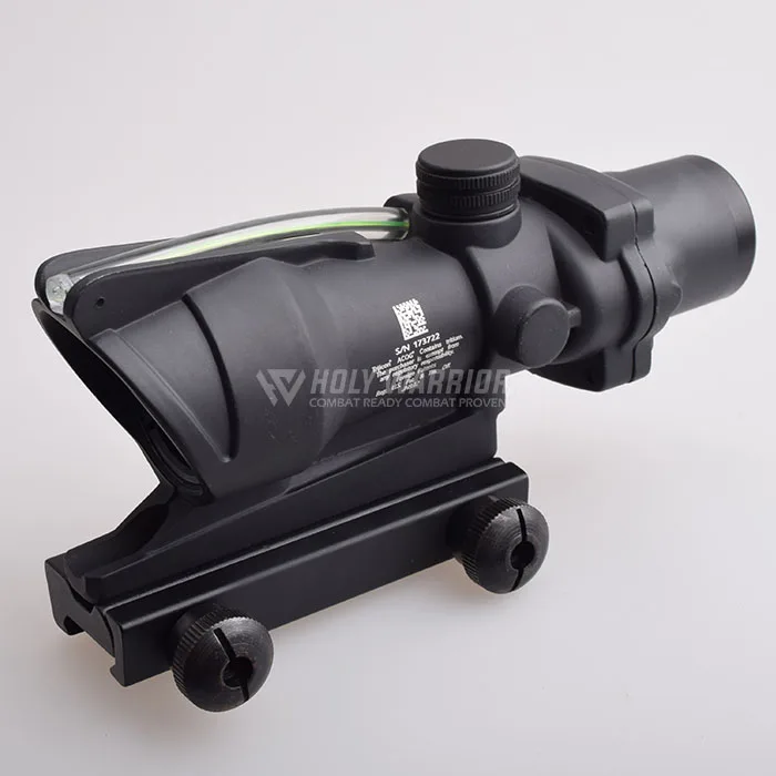 HW Охотничий Прицел ACOG TA31 4X32 оптика из настоящего Волокна Красная точка с подсветкой шеврон стекло тактический оптический прицел