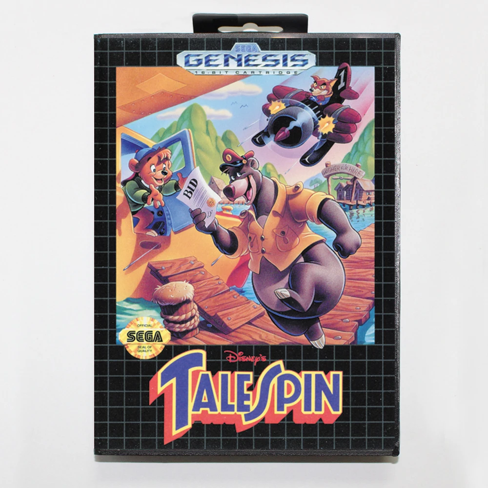 Игра карточка Tale Spin 16bit MD для Sega Mega Drive/ Genesis с розничной коробкой|Картриджи| |