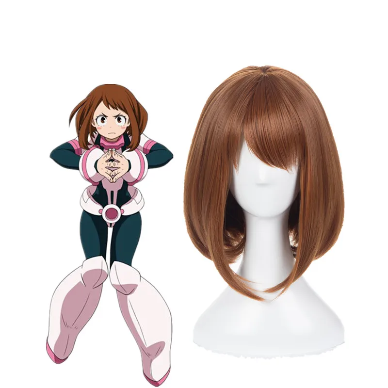 

Anime Boku no Hero Academia OCHACO URARAKA Wigs Hero Academia Halloween Party Cosplay wigs