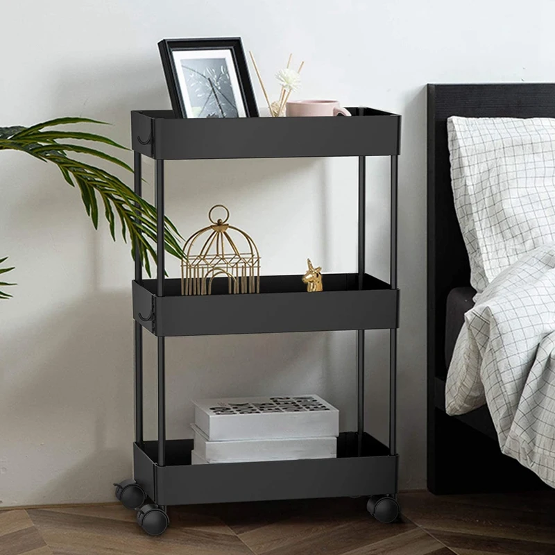 Тонкий корзина для хранения 3 уровня Ванная комната Органайзер пластиковая сумка