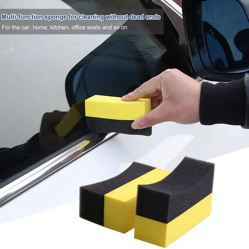 

2PCS Car Sponge Cleaning EVA Household Sponge Of Peak Performance Multi-functional Fit For Washing And Wiping Car