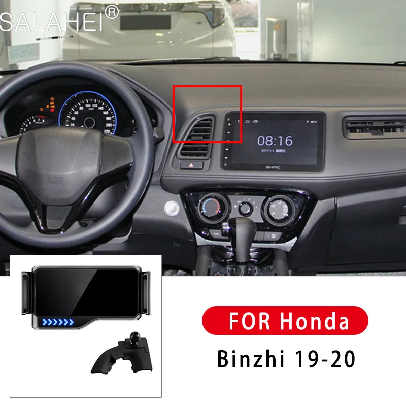 

2021Car Smart Electric Locking Mobile Phone Holder For Honda Binzhi 2019 2020 Air Vent Clip Stand Auto Induction Mount Bracket
