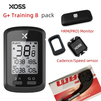 XOSS велосипедный компьютер G+ беспроводной gps Спидометр Водонепроницаемый дорожный велосипед MTB велосипедный Bluetooth ANT+ с каденцией Велоспорт - Цвет: xoss G mount 7