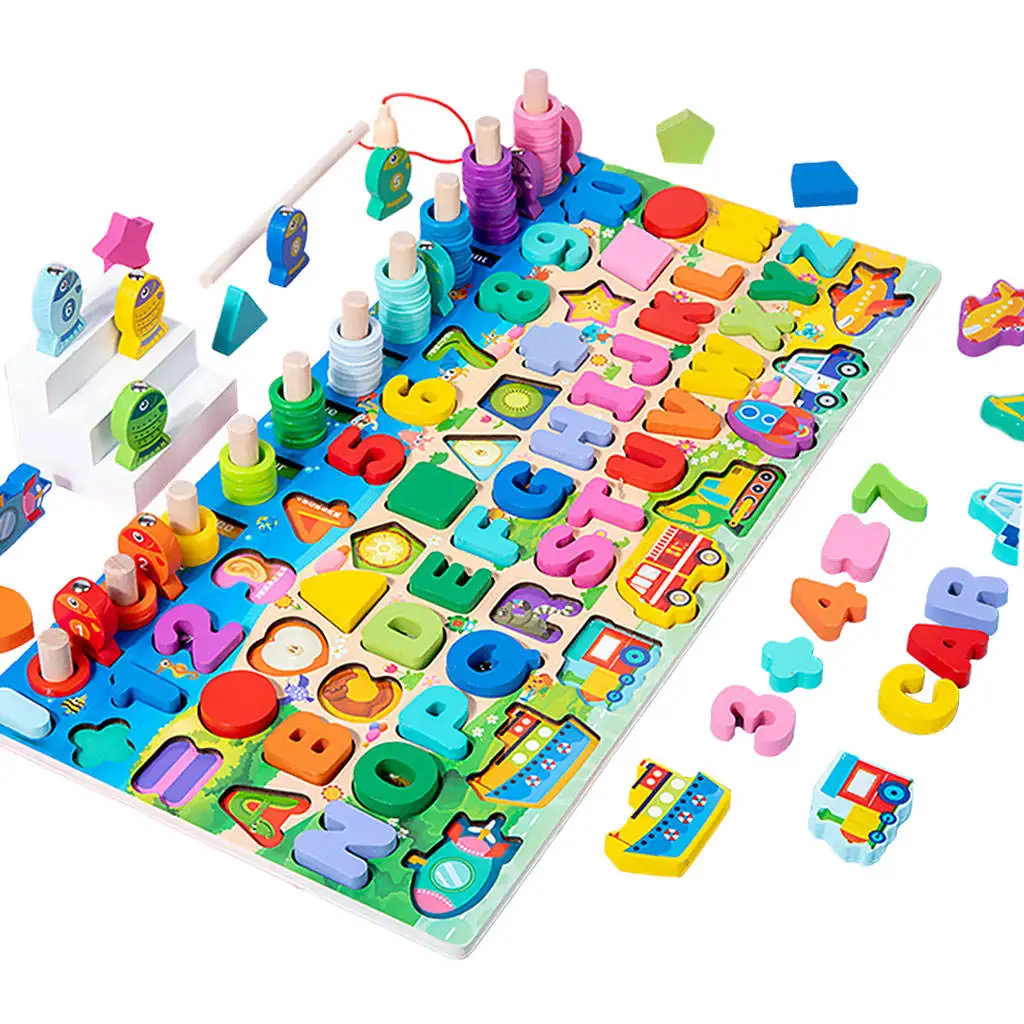 

Children Educational Wooden Toys Counting Game Boys Girls Gifts for Toddlers