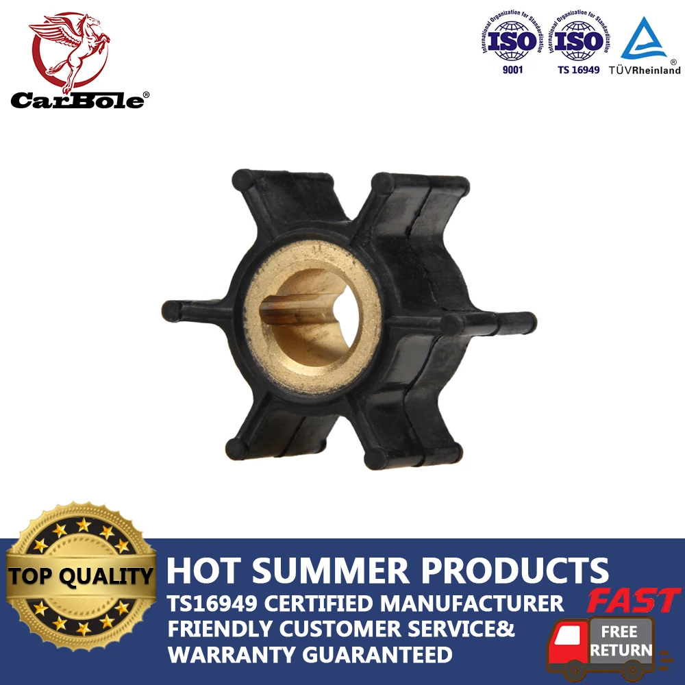 Крыльчатка карбонового водяного насоса замена лодочного двигателя Johnson