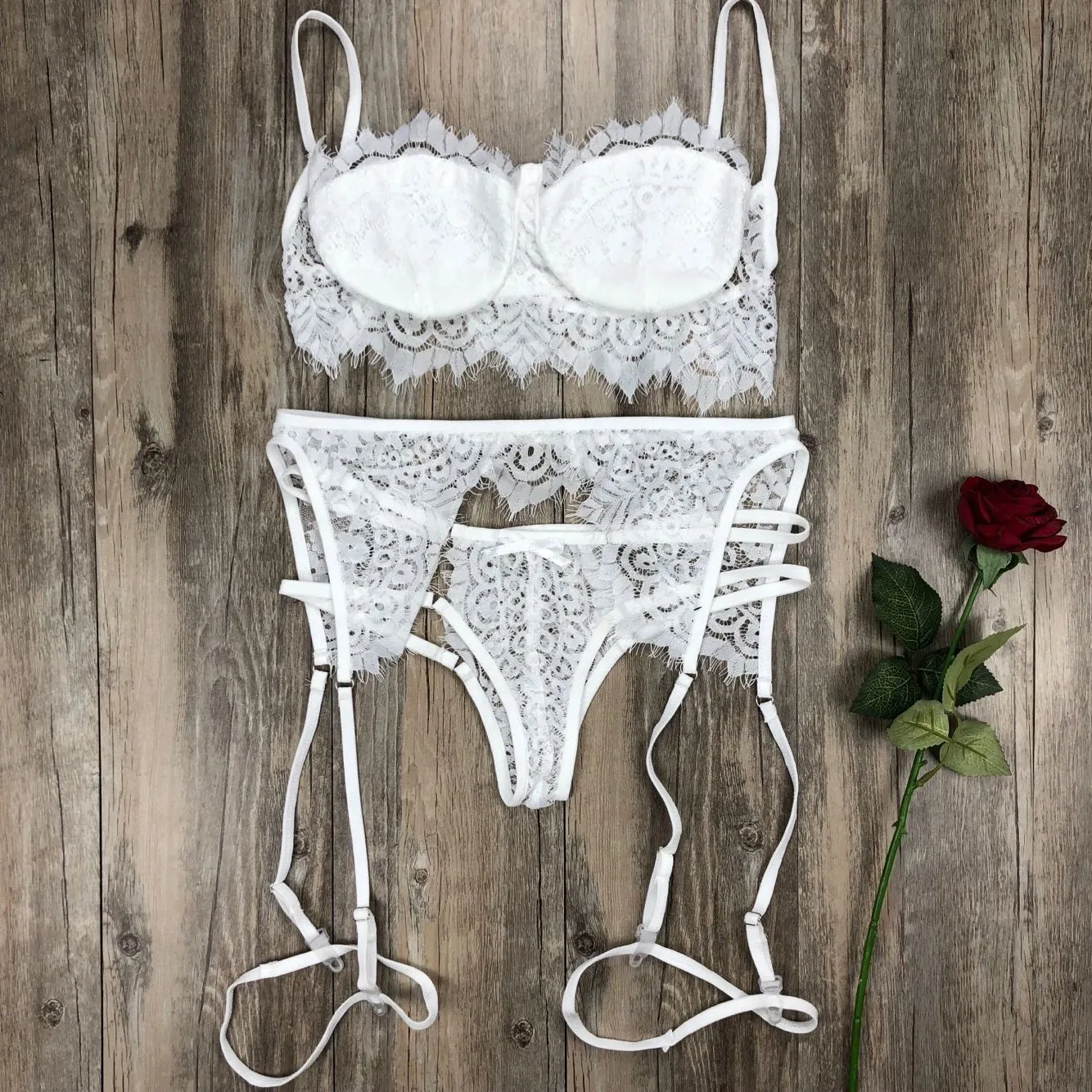 Женское сексуальное кружевное нижнее белье Babydoll, Открытый комплект с бюстгальтером, стринги, нижнее белье, ночное белье, наборы бюстгальтер+ трусы, Женский комплект нижнего белья, хит