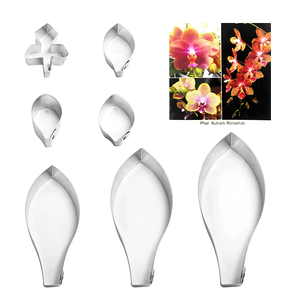 

Phal Kutrarti Rarashati fondant sugar flower cutters baking cake decorations Polymer Clay Cold Porcelain gumpaste tools