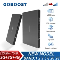 goboost new model 70db signal booster 2g3g4g singledual band cellular amplifier band 1 2 3 5 8 20 28 network repeater