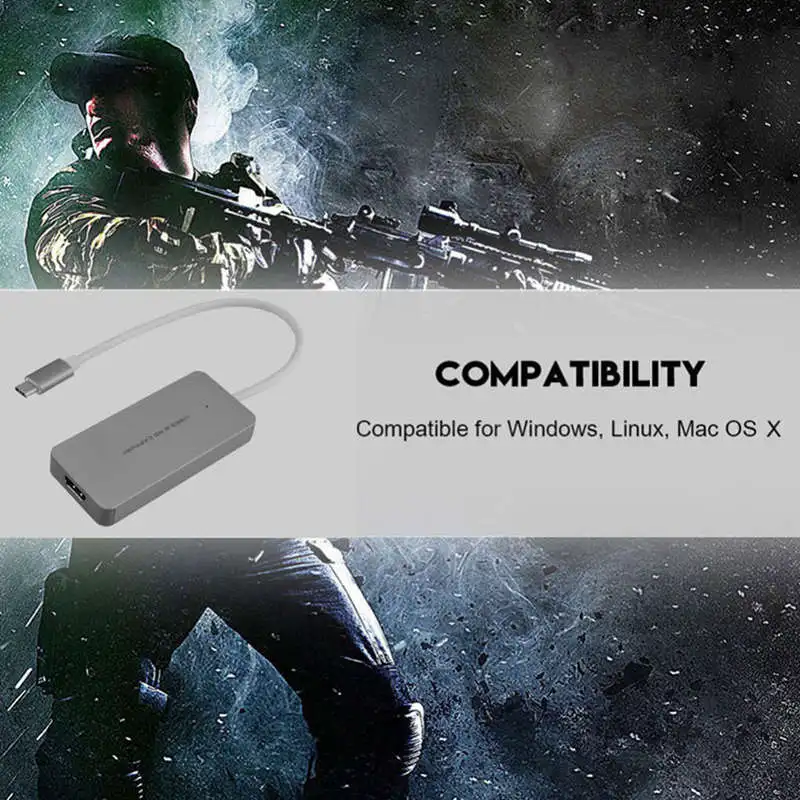 Hdmi-тип C Hd игровая карта захвата видео 1080P 60Fps Full рекордер устройство для Ps4 Ps3 Xbox