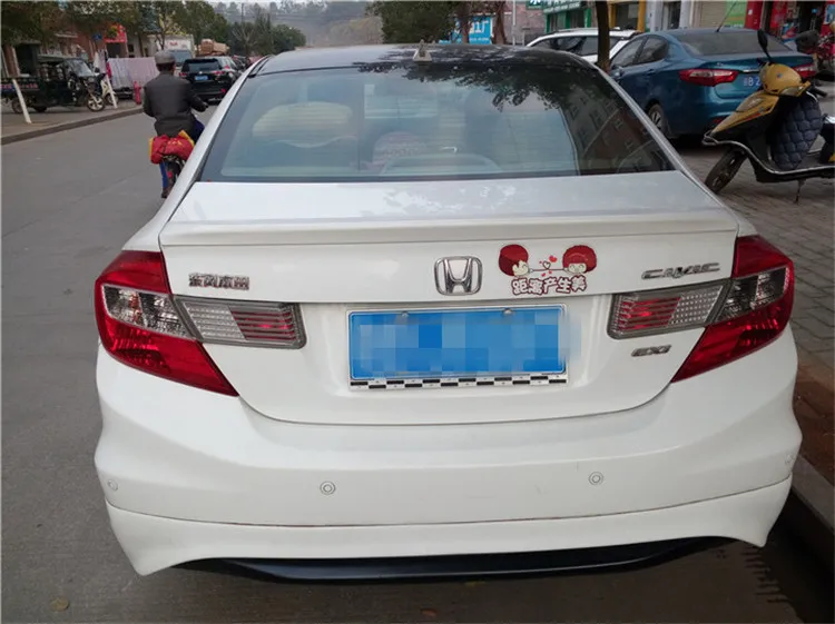 Спойлер для HONDA Civic 2012-2014 спойлер civic высокого качества из ABS материала заднее