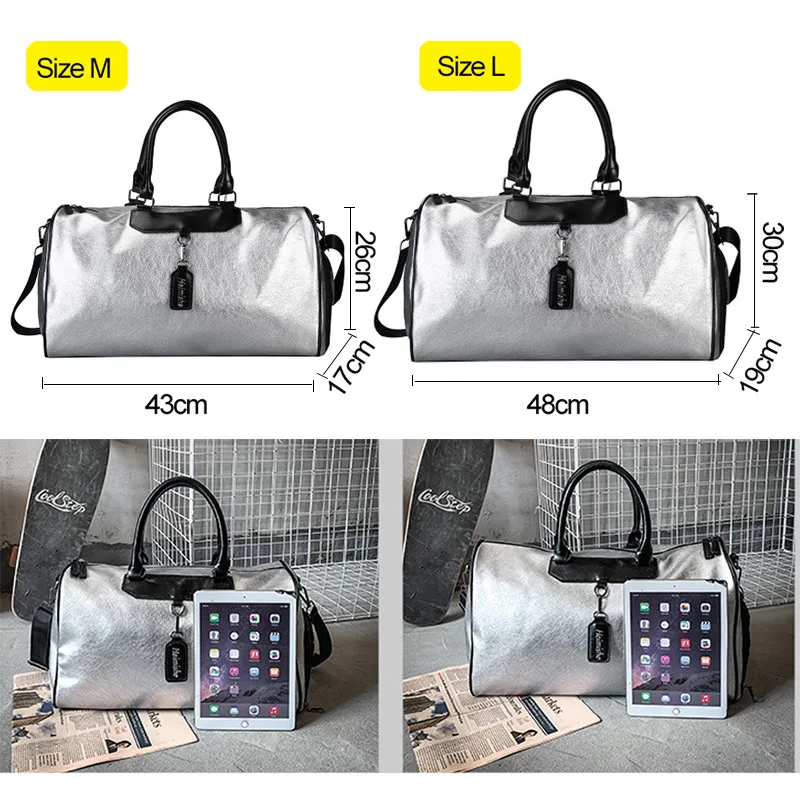 Женская спортивная сумка из искусственной кожи для фитнеса и спортзала