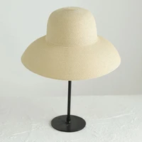 elegant womens summer hat sun protection cap female dome casual foldable wide brim solid color straw hat beach hat sun hats