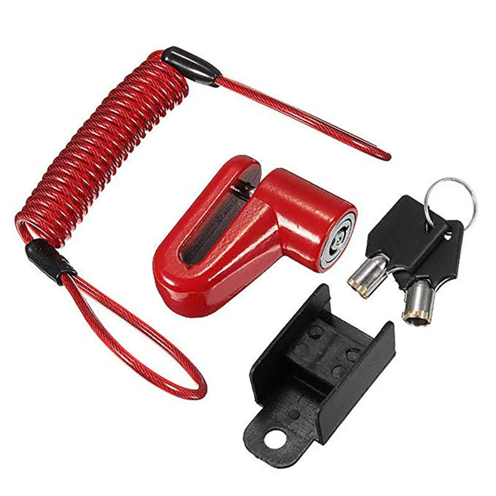 

Electric Scooter Anti-Theft Wheels Disc Brakes Lock With Steel Wire Security Cycling Bicycle Bike Disc Lock For Xiaomi Steady