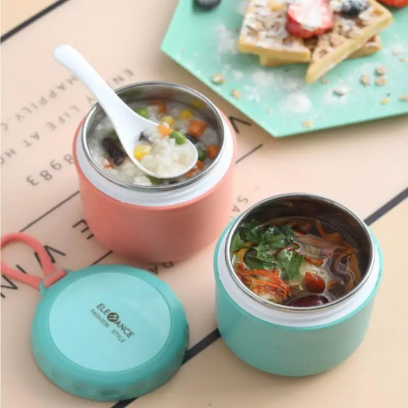 

Portable Stainless Steel Thermal Food Jar Insulated Soup Thermos Containers Box Drinking Cup For Picnic Office And School Tool