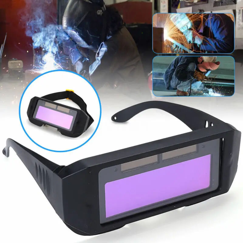 LCD Solar Goggles Automatic Dimming Welding Glasses Welding Helmets Eye Protection Shield Soldering Accessories