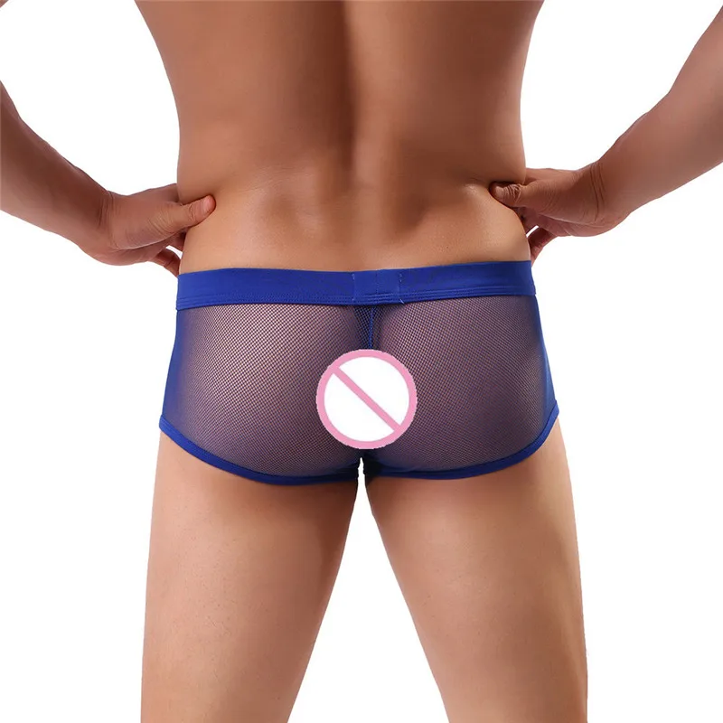 Сексуальное мужское нижнее белье домашние боксеры Трусы шорты мужские дышащие