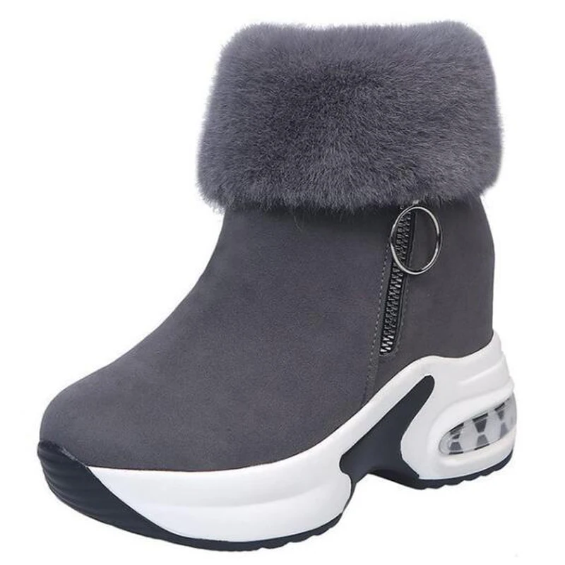 Женские снегоступы на платформе Зимние полусапожки танкетке и высоком