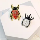 Брошь с эмалью в виде животных, жука, насекомого, сердца, мозга