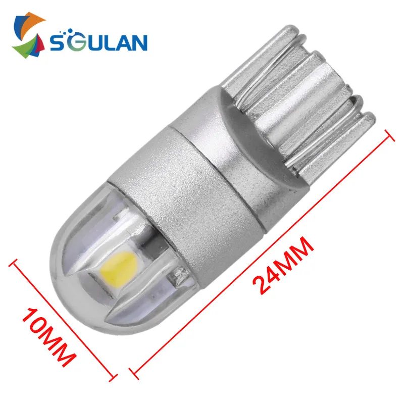 10x W5W T10 3030 автомобильные 2LED лампы Авто 12В номерного знака ширина положения