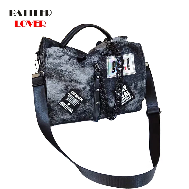 

Large-capacity Biker Steampunk Messenger Bag For Women's All-match Painted Printing Handbag Ladies Western Soft Shoulder Big Bag