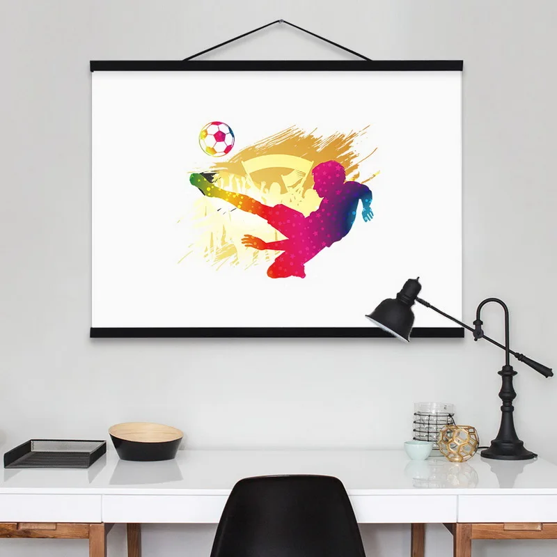 1PC Poster Frame Magnetic Light Wood Hanger For Photo Picutre Canvas Art Print Wall Hanging Room Home Decor | Дом и сад