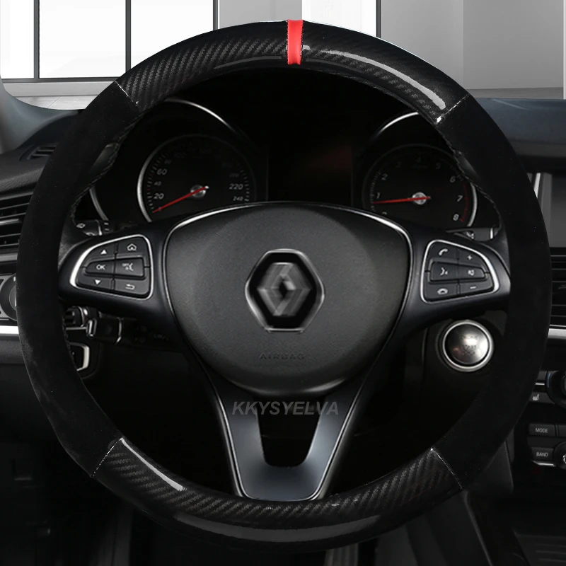 

Чехол на руль для Renault Scenic Clio Laguna 2, 3, 4, 5, Kangoo Fluence, Megane Trafic, Talisman Twingo Kaptur, автомобильные аксессуары
