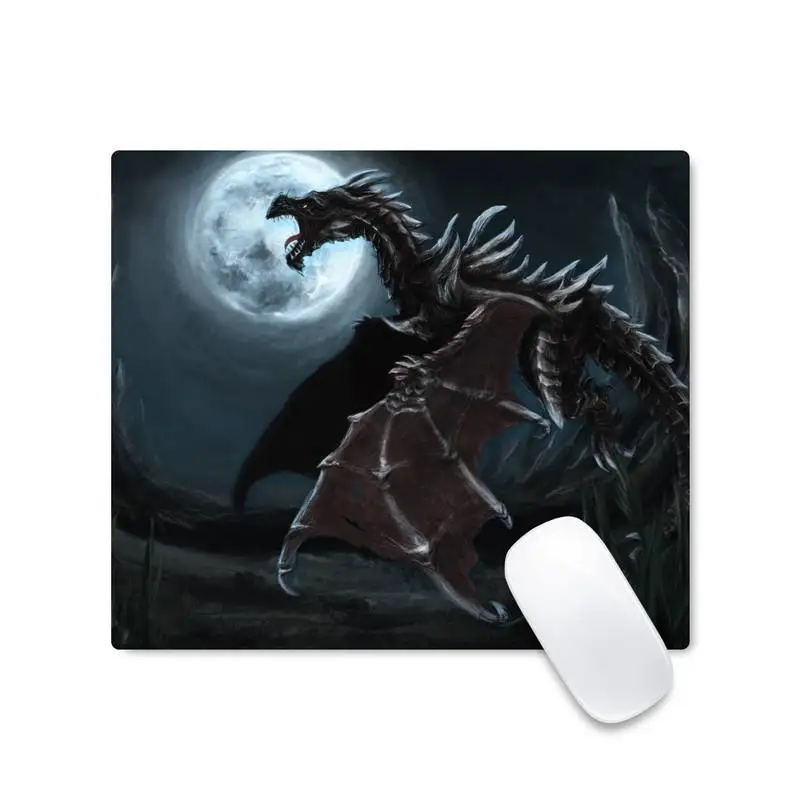 

Skyrim cool dragon PC gamer Mouse Pad Gaming Mouse pad Desk Protect Game Office work Mat Non slip Laptop Cushion