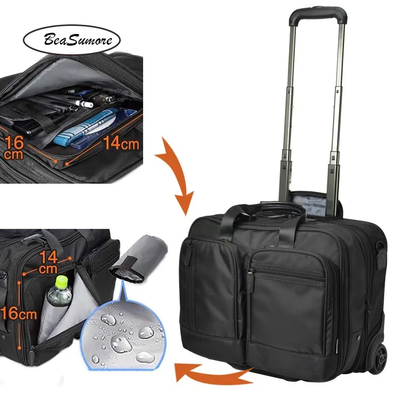 Мужской Дорожный чемодан BeaSumore Многофункциональный на колесиках для деловых