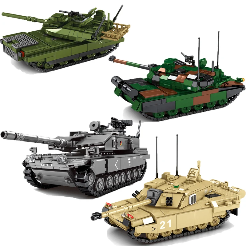 Конструктор Военный Тигр 131 танк совместимый с 2 мировыми войнами оружие солдаты