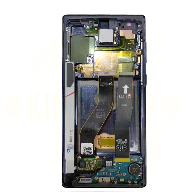 Для samsung Galaxy Note 10 lcd N970F N9700 с рамкой дисплей сенсорный экран дигитайзер для samsung note10+ lcd N975 N9750/DS