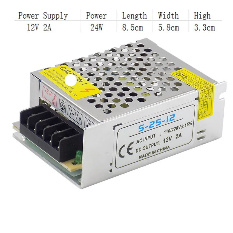 Трансформатор светильник для светодиодной ленты 12 В 2 А | Безопасность и защита