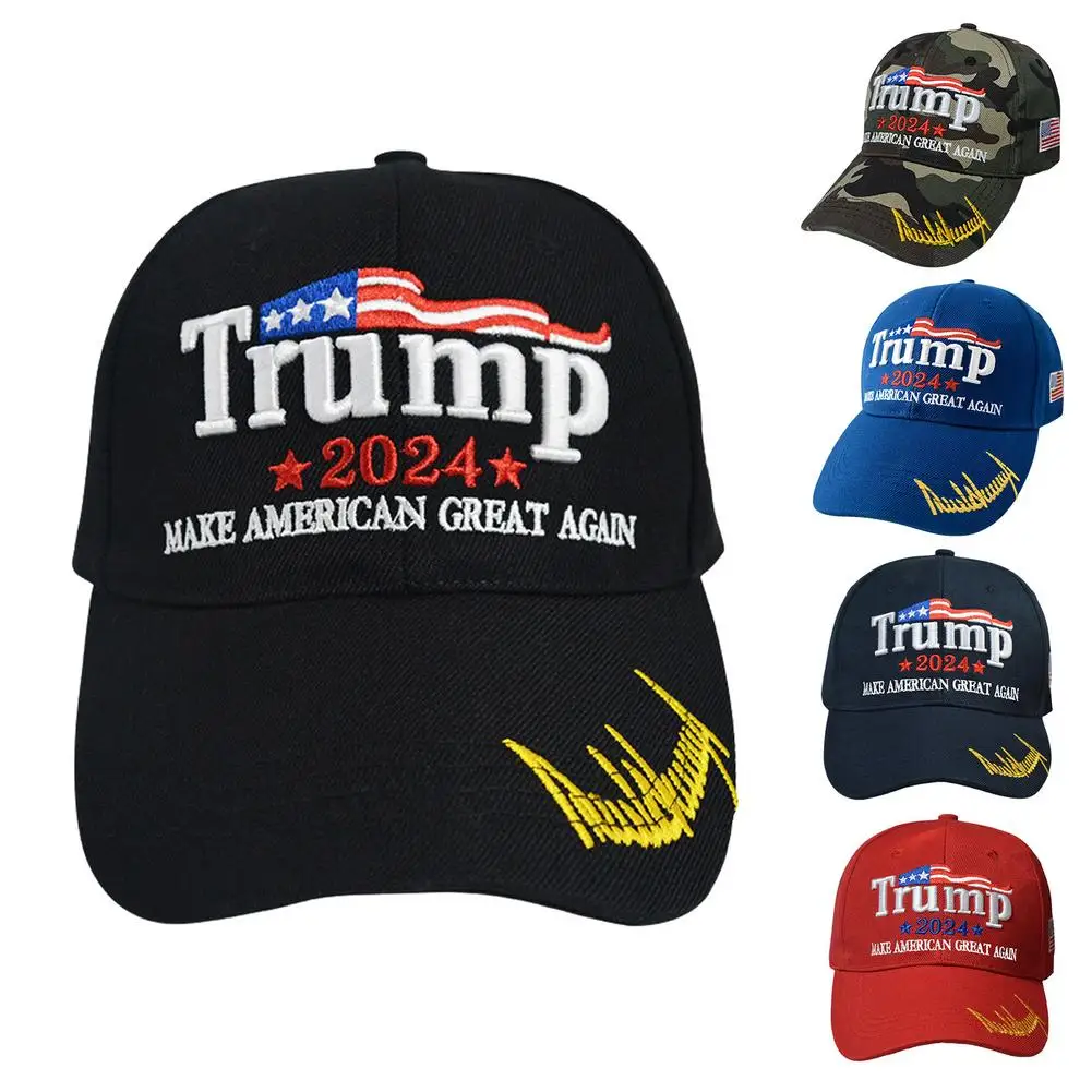 

Trump 2024 Hat Donald Trump Hat With American Flag Embroidery Adjustable Baseball Cap Take America Back
