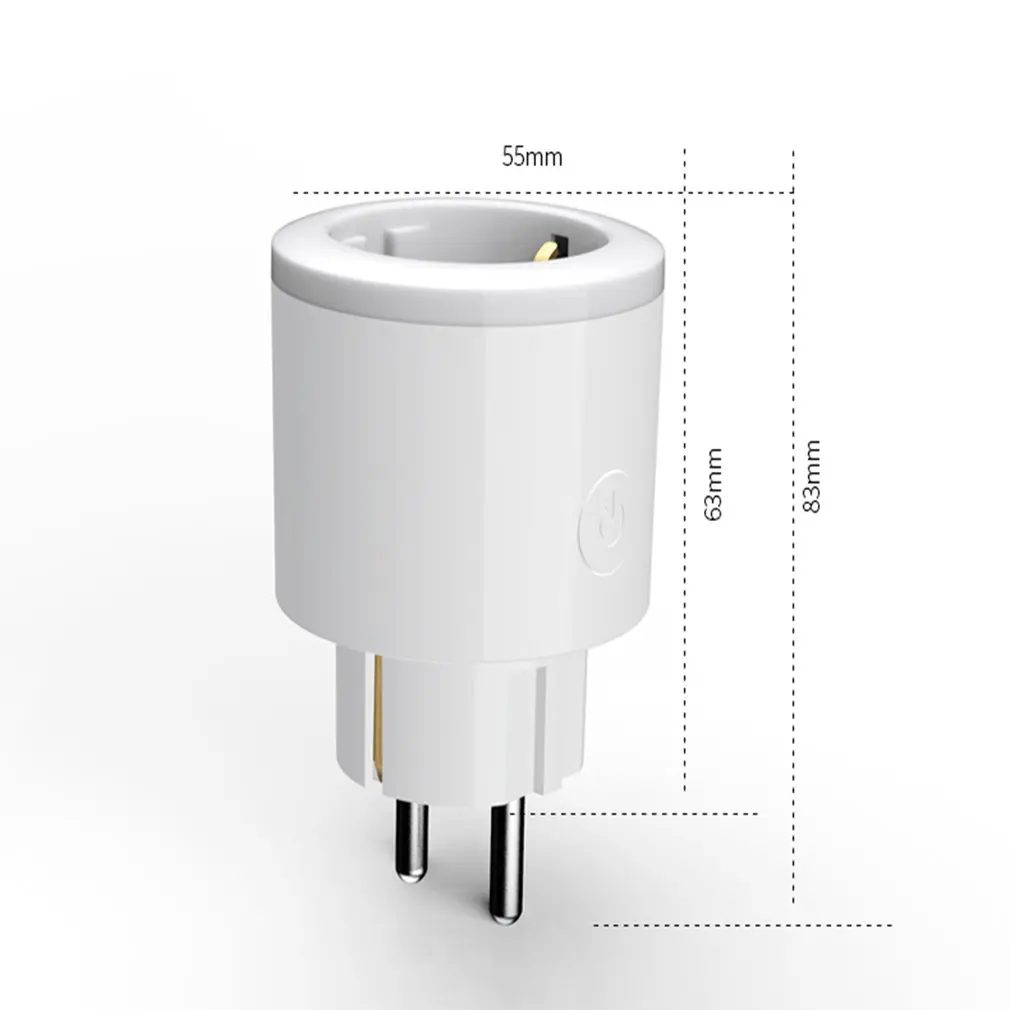 

Smart Wifi Socket Phone App Voice Remote Control Home Automation Timer Switch Wall Plug With Rgb Led Light