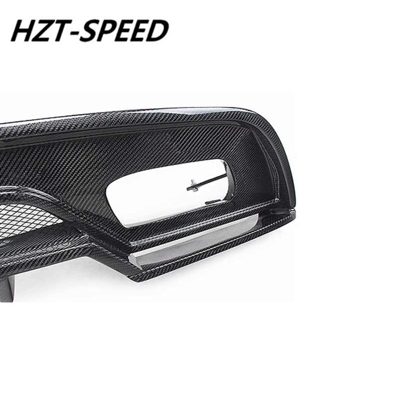 W176 R Стиль углеродное волокно задняя губа задний бампер спойлер диффузор для Mercedes