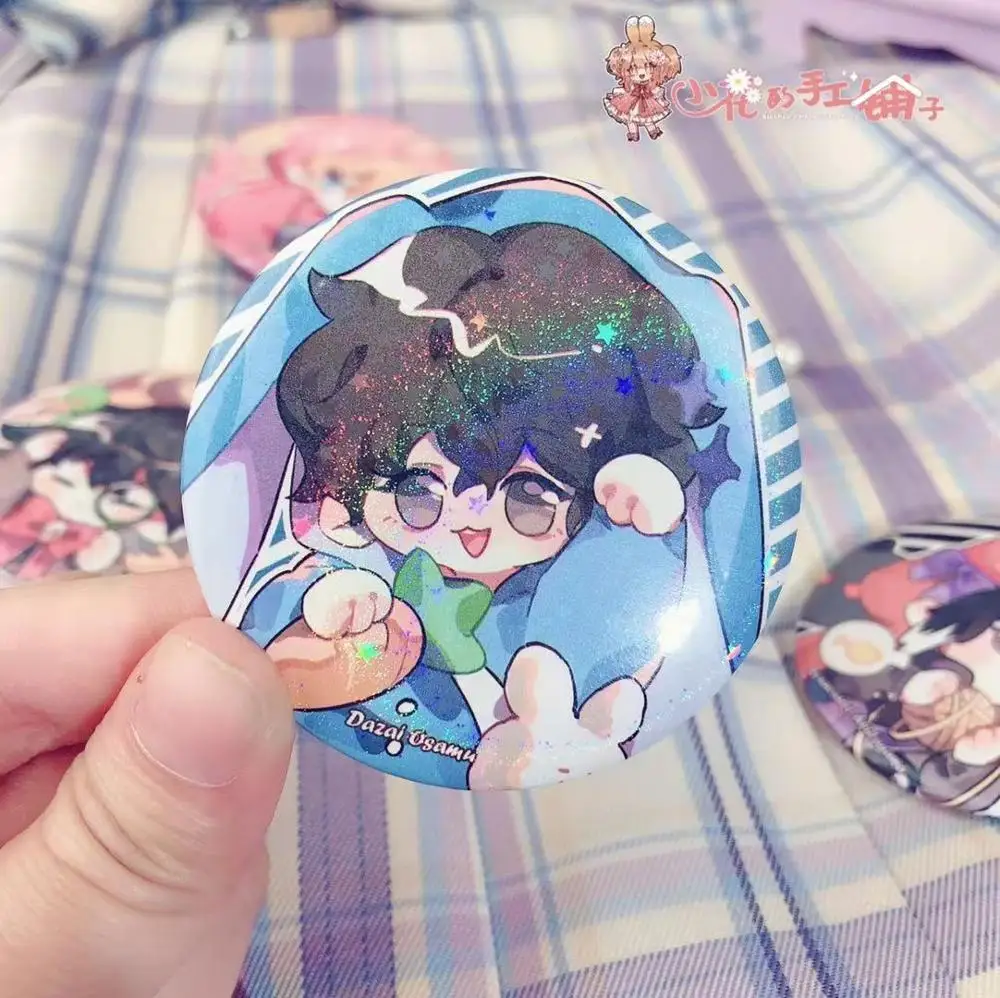 

Anime Bungo Stray Dogs Izumi Kyouka Badge Button Brooch Pins Cosplay Costume Collection Cartoon Clothing Decor Xmas Gifts