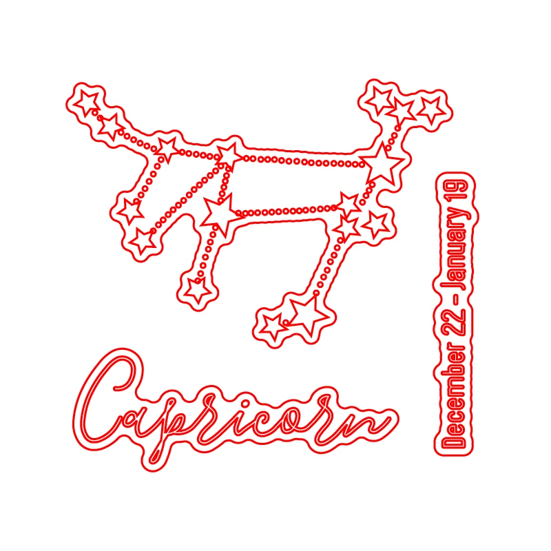 Созвездия Козерог прозрачный силиконовый штамп/замазка для &quotсделай сам&quot