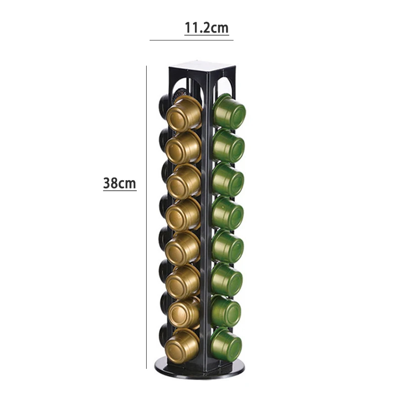 Вращающаяся подставка для капсул держатель кофе башенка дозирования Nespresso