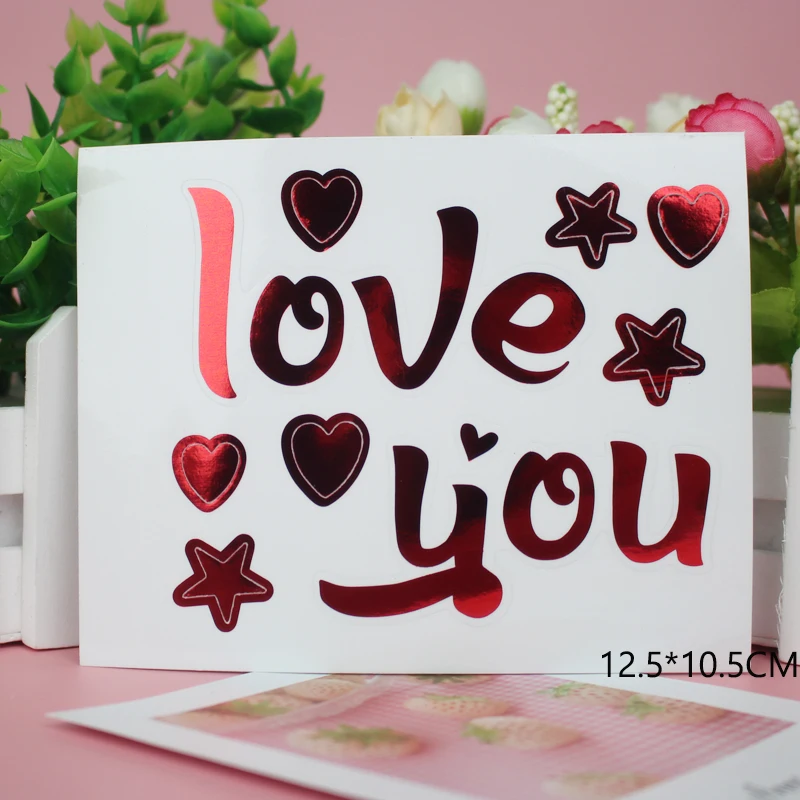12CM Style 24 1 шт золотисто-Красная Наклейка для воздушного шара для DIY украшения свадьбы дня рождения 1" 24" 3" светящиеся воздушные шары Bobo или латексный шар для детского душа - Цвет: 12CM Style 24