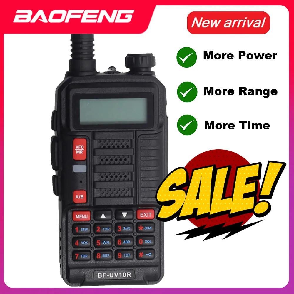 Two Way Radio Baofeng UV10R Portable Walkie Talkie Long Range VHF UHF Ham CB Radio Transceiver USB Baofeng UV 10R Transmitter