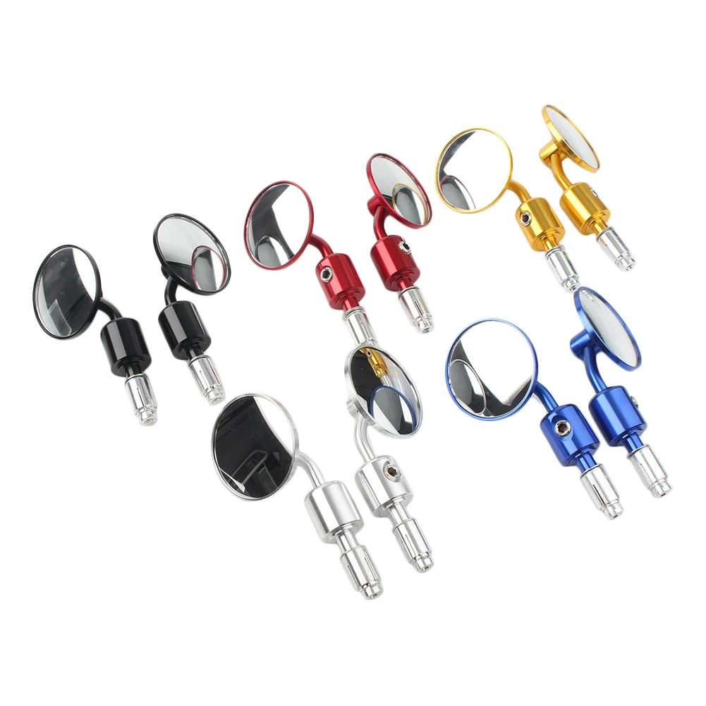 

Комплект боковых зеркал заднего вида с ЧПУ для мотоцикла, Универсальные круглые мотоциклетные зеркала 7/8 дюйма, балка для Yamaha Kawasaki Honda