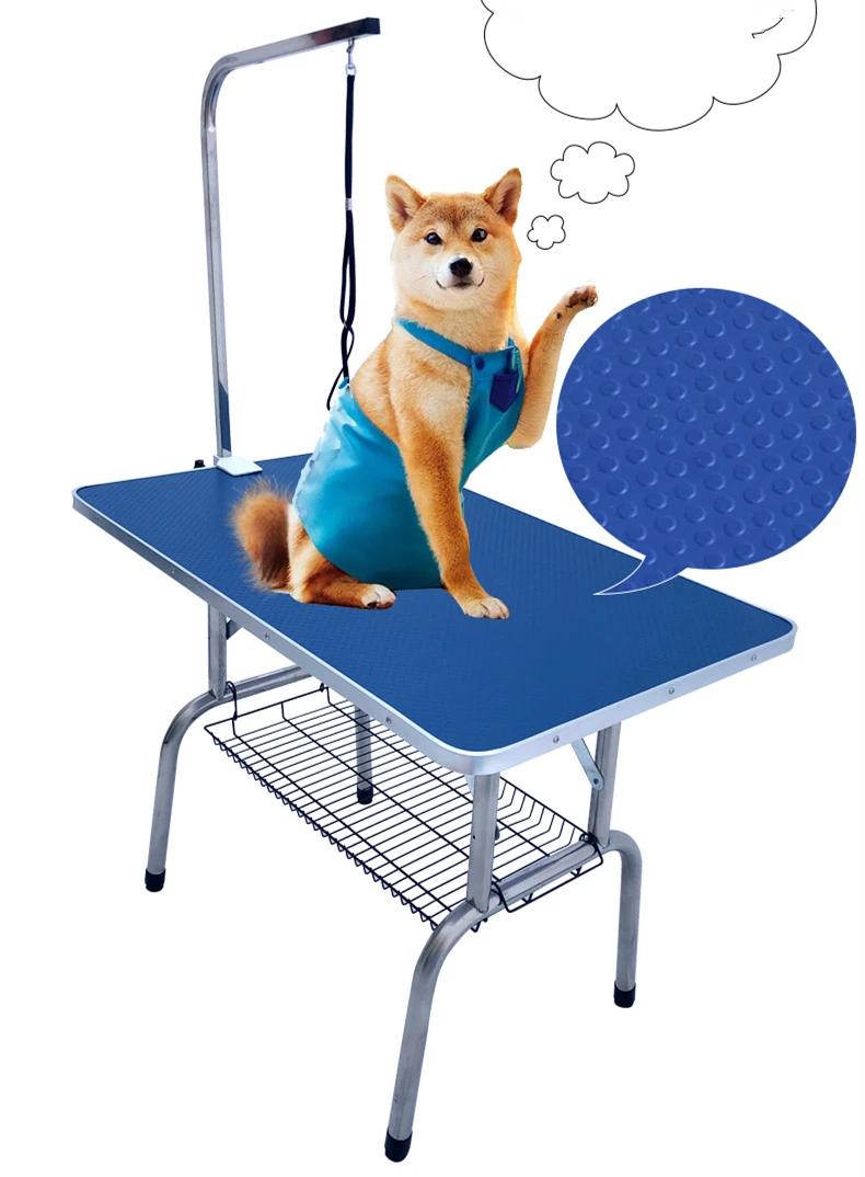 Складной стол из нержавеющей стали для груминга домашних животных 80x50 см