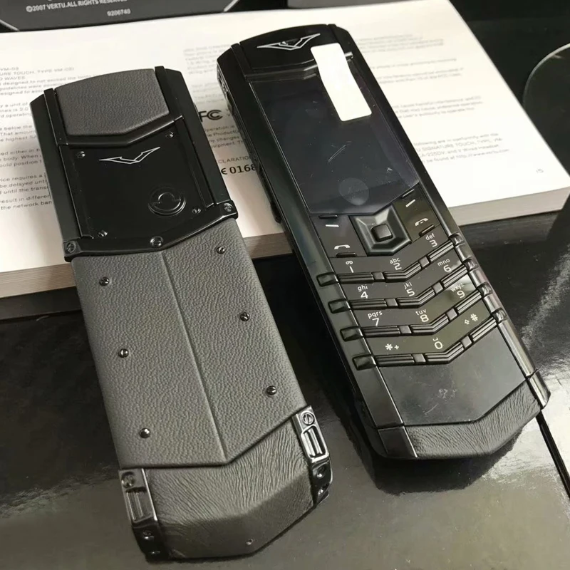 Unlock K8+ Bar Luxury Metal Signature Handmade Phone Dual Sim No Camera Normal Leather Back Bluetooth IMEI Changable