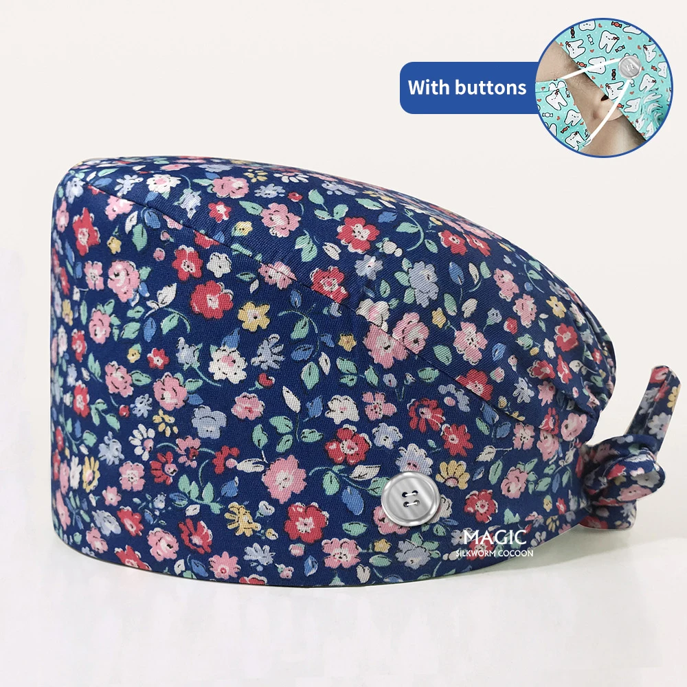 Оптовая продажа доктор шапочка медсестры натуральный хлопок впитывает пот