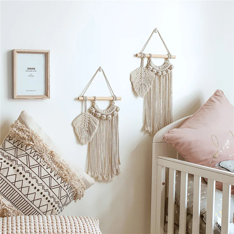 2020 новый модный макраме настенный Бохо натуральные материалы шикарный хлопковый