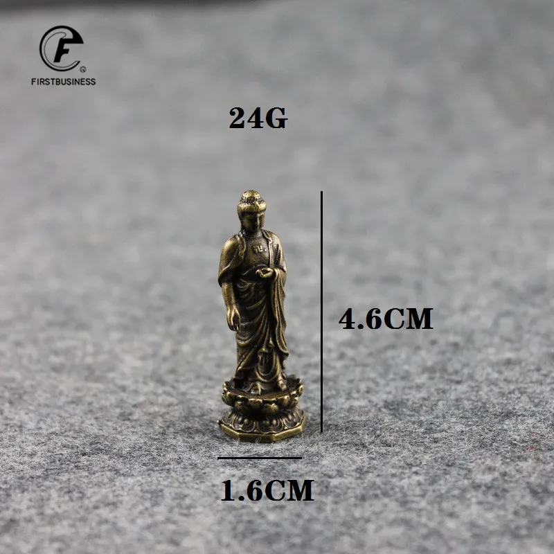 

Antique Brass Buddha Sakyamuni Statue Home Decorations Craft Accessories for Living Room Copper Pocket Buddha Figurines Ornament