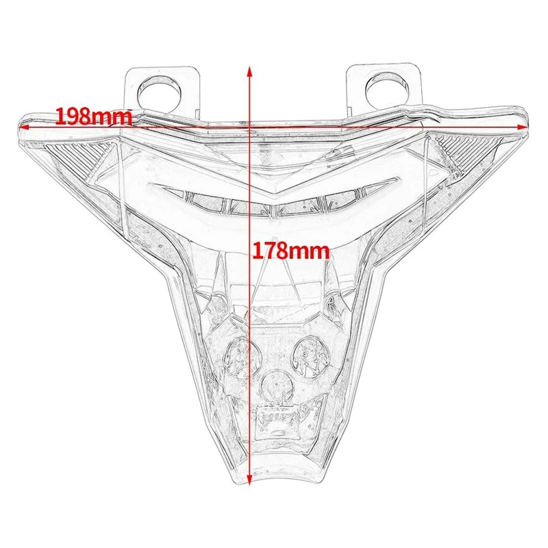 

Motorcycle Accessories Brake Lamp Blinker Taillight LED Tail Light for KAWASAKI Z1000 ZX-10R ZX-10RR ZX-6R Z400 NINJA