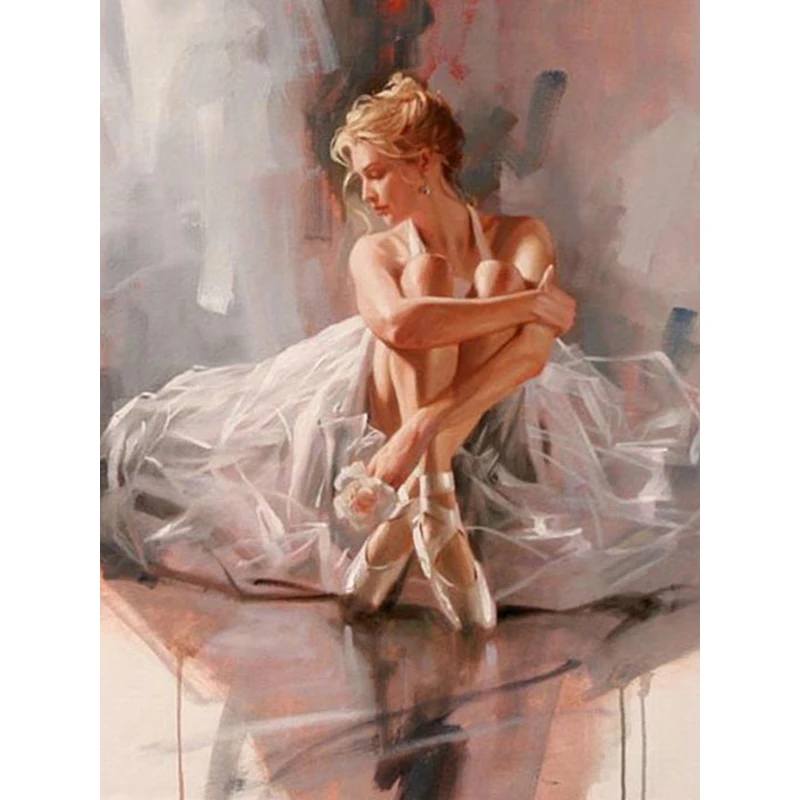 Алмазная живопись вышивка крестиком балетный танцор бриллиантовая мозаика